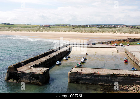 Cruden Bay Hafen im Nordosten Schottlands Stockfoto