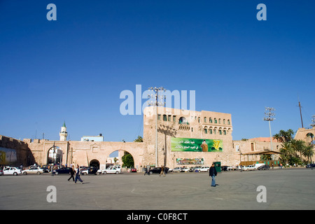 Blick auf Triploi Medina, Libyen. Stockfoto