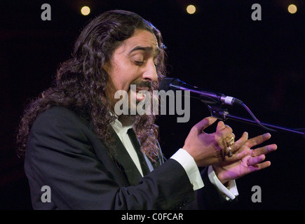 Diego el Cigala, legendäre Flamenco-Sänger singen in Sevilla Stockfoto