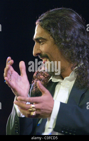 Diego el Cigala, legendäre Flamenco-Sänger singen in Sevilla Stockfoto