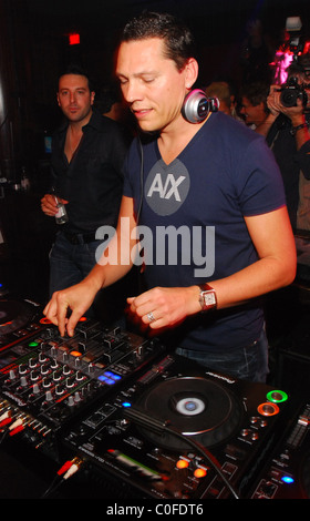 DJ Tiesto die live bei JET Nachtclub Indside Mirage Hotel Las Vegas, Nevada - 25.05.08 Stockfoto