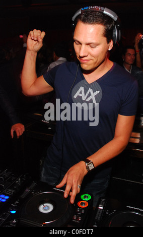 DJ Tiesto die live bei JET Nachtclub Indside Mirage Hotel Las Vegas, Nevada - 25.05.08 Stockfoto