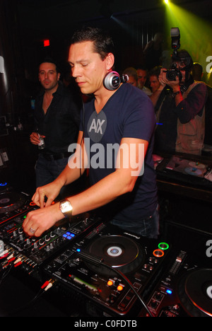 DJ Tiesto die live bei JET Nachtclub Indside Mirage Hotel Las Vegas, Nevada - 25.05.08 Stockfoto