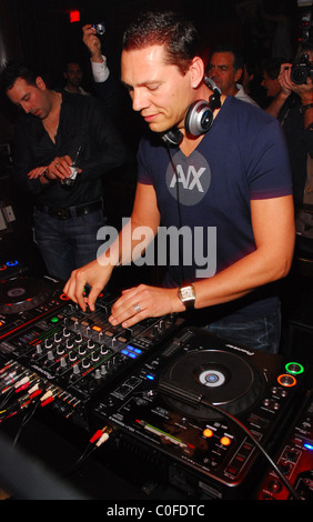 DJ Tiesto die live bei JET Nachtclub Indside Mirage Hotel Las Vegas, Nevada - 25.05.08 Stockfoto