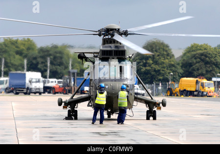 Sea King Hubschrauber, Royal Navy Sea King Hubschrauber Stockfoto