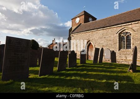 St James Church (bekannt als die Schlachtfeld-Kirche), nahe dem Aufstellungsort der Schlacht von Bosworth Field, Sutton Cheney, Leicestershire. Stockfoto