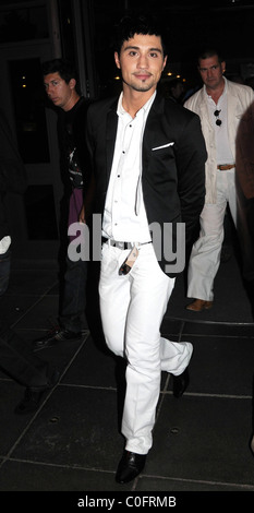 Russische Eurovision 2008 Gewinner Dima Bilan kommt in The Late Late Show Dublin, Irland - 30.05.08 ** ** Stockfoto