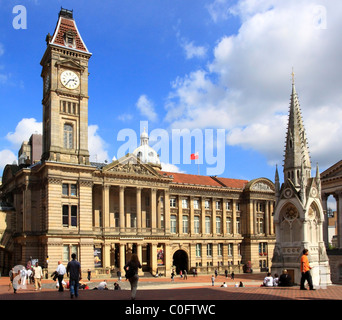 Museum und Kunstgalerie und Chamberlain Denkmal, Chamberlain Quadrat, Birmingham, West Midlands, England, Europa Stockfoto
