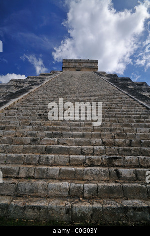 El Castlillo Pyramide in Chichen Itza Stockfoto