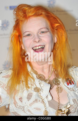 Vivienne Westwood auf die Raisa Gorbachev Foundation Gala-Dinner an der Hampton Court Palace in London, England - 07.06.08: Stockfoto