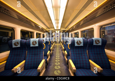 Innere des Arlanda Express Zug Trainer, Stockholm, Schweden Stockfoto