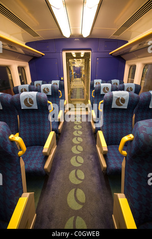 Innere des Arlanda Express Zug Trainer, Stockholm, Schweden Stockfoto