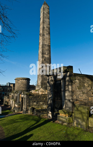 Dh CALTON FRIEDHOF EDINBURGH Alten Friedhof Mausoleen Grabstätte Stockfoto