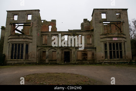 Die Ruinen des Kerls Cliffe in Warwickshire Landschaft. Stockfoto