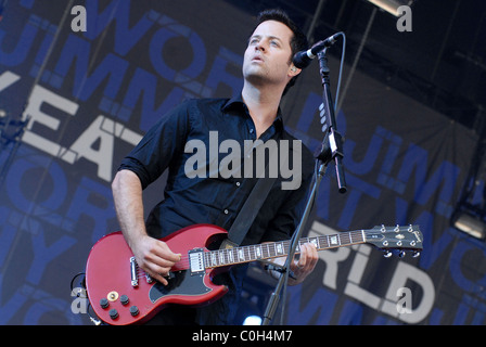 Tom Linton von Jimmy Eat World Download Festival 2008 - Tag drei Donington Park Derbyshire, England - 15.06.08 Stockfoto