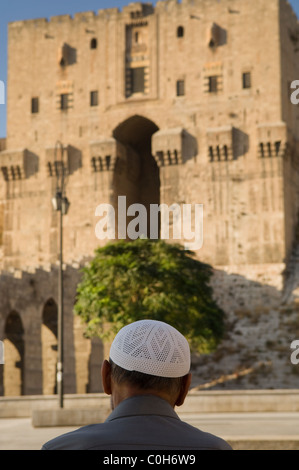 Aleppo Zitadelle Syrien Stockfoto