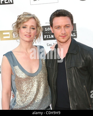 Anne-Marie Duff und James McAvoy Premiere von "Wanted" statt, bei dem Mann Village Theater Los Angeles, Kalifornien - 19.06.08 Stockfoto