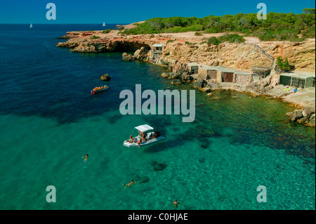 Cala Conta, Ibiza, Balearen, Spanien Stockfoto