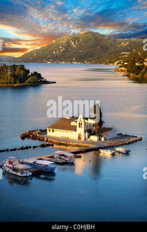 Griechische orthodoxe Kloster von Vlachernas, Kanoni, Halbinsel, Corfu griechischen Ionischen Inseln Stockfoto