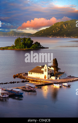 Griechische orthodoxe Kloster von Vlachernas, Kanoni, Halbinsel, Corfu griechischen Ionischen Inseln Stockfoto