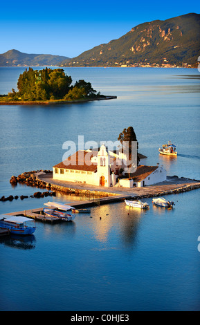 Griechische orthodoxe Kloster von Vlachernas, Kanoni, Halbinsel, Corfu griechischen Ionischen Inseln Stockfoto