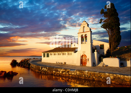 Griechische orthodoxe Kloster von Vlachernas, Kanoni, Halbinsel, Corfu griechischen Ionischen Inseln Stockfoto