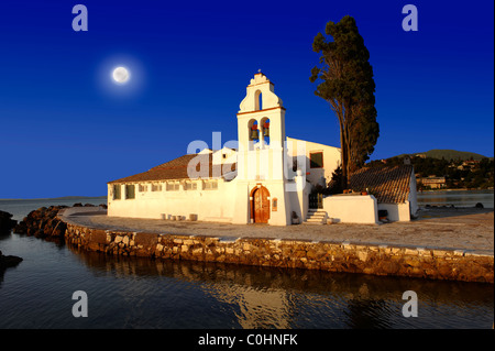 Griechische orthodoxe Kloster von Vlachernas, Kanoni, Halbinsel, Corfu griechischen Ionischen Inseln Stockfoto