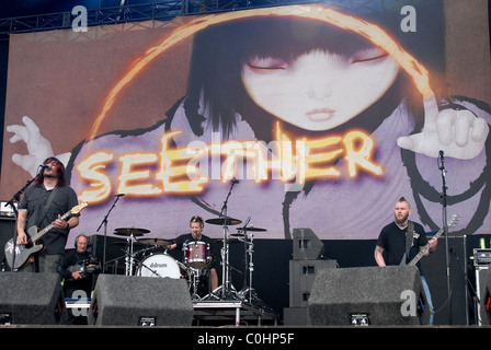 Seether Download Festival 2008 - Tag eins bei Donington Park Derbyshire, England - 13.06.08 Stockfoto