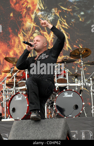 Gestörte Download Festival 2008 - Tag eins bei Donington Park Derbyshire, England - 13.06.08 Stockfoto