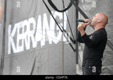 Gestörte Download Festival 2008 - Tag eins bei Donington Park Derbyshire, England - 13.06.08 Stockfoto