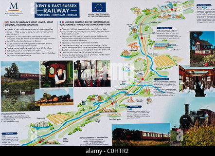 Kent und East Sussex Railway Poster Stockfoto