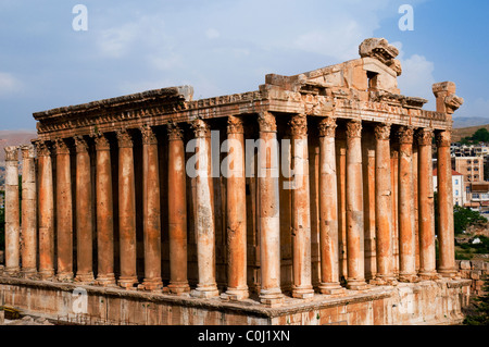 Bacchus-Tempel, archäologische Seite von Baalbek, UNESCO-Weltkulturerbe. Bekaa-Tal. Libanon. Stockfoto