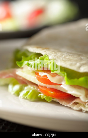 Piadina Romagnola Stockfoto