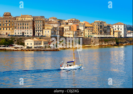 Die UNESCO Welt Hertitage Korfu Altstadt, griechische Ionische Inseln Stockfoto