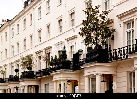 Häuser in Belgravia, London Stockfoto