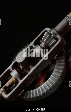 Zahnräder in Bewegung. Stockfoto