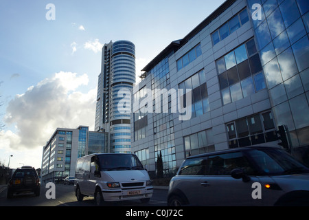 Bridgewater Place Dalek in Leeds Stockfoto