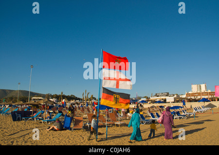 Strand vor Agadir Souss südlichen Marokko Nordwestafrika Stockfoto