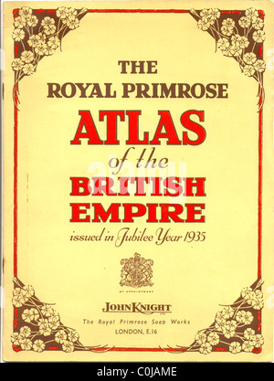 Atlas des britischen Empire Jubiläums Jahr 1935 ausgestellt Stockfoto