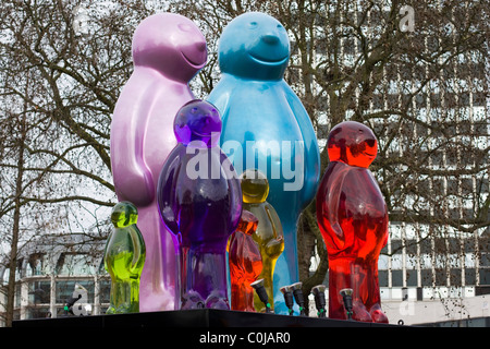 Jelly Riesenbaby Familie Marble Arch/Hyde Park London Stockfoto