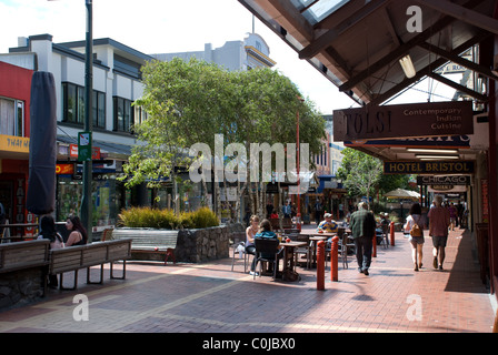 Cuba Street (Zentrum der Café-Kultur), Wellington, Neuseeland Stockfoto