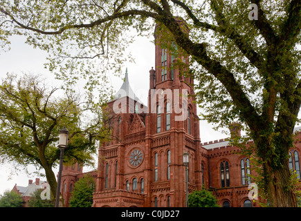 Das Smithsonian Castle in Washington, DC. Stockfoto