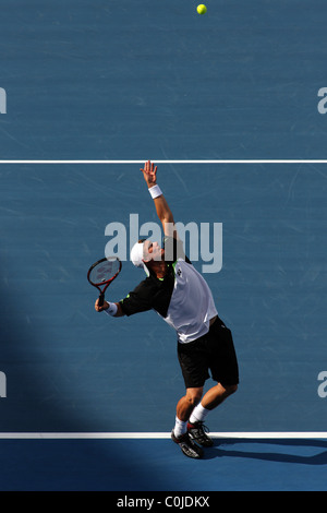 Lleyton Hewitt, Australien, in Aktion während der Medibank International in Sydney. Stockfoto