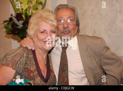 Jennifer Jaffrey und Saeed Jaffrey die Premiere von "Shoot On Sight" an BAFTA HQ London, England - 23.07.08 23. Juli 2008, Stockfoto