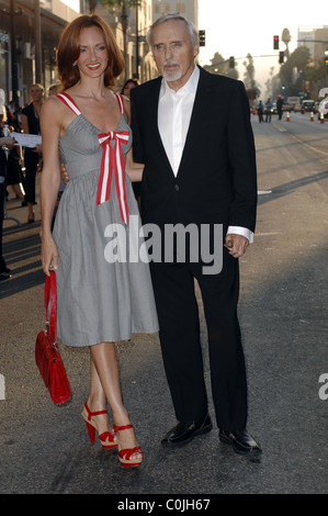 Dennis Hopper und Victoria Duffy Welt-premiere von "Swing Abstimmung" am El Capitan Theater - Ankünfte Hollywood, Kalifornien Stockfoto