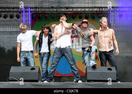 US5 REWE Sommerfest bei Zentraler Festplatz am Kurt-Schumacher-Damm-Berlin, Deutschland - 26.07.08 Stockfoto