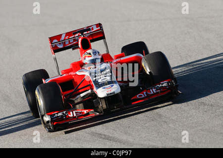 Jerome d ' Ambrosio (BEL) in der Marussia Virgin MVR-02 Formel1 Rennwagen Stockfoto