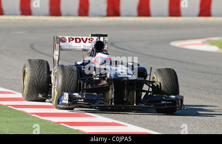 Rubens Barrichello (BRA) im Williams FW33 Formel1 Rennwagen Stockfoto