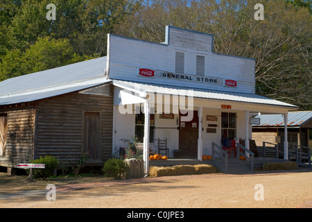 Small Town Mississippi ist ein Feature des Mississippi Landwirtschaft und Forstwirtschaft Museum befindet sich in Jackson, Mississippi, Vereinigte Staaten. Stockfoto