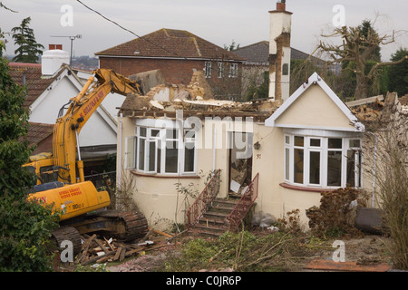 Haus abgerissen Stockfoto